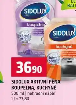 Terno SIDOLUX AKTIVNÍ PĚNA KOUPELNA, KUCHYNĚ 500 ml náhradní náplň nabídka