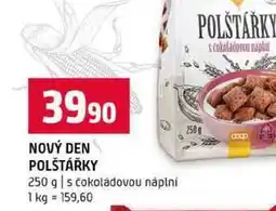 Terno NOVÝ DEN POLŠTÁŘKY 250 g s čokoládovou náplní nabídka