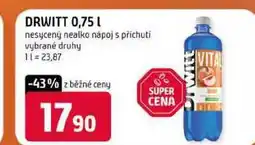 Terno DRWITT 0,75l nesycený nealko nápoj s příchutí vybrané druhy nabídka
