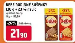 Terno BEBE RODINNÉ SUŠENKY 130 g +23 % navíc vybrané druhy nabídka