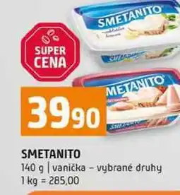 Terno SMETANITO 140 g vanička vybrané druhy nabídka