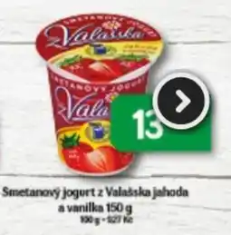 Brněnka Valašská smetanový jogurt jahoda a vanilka nabídka