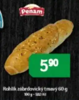 Brněnka Penam rohlík zábrdovicky tmavý nabídka