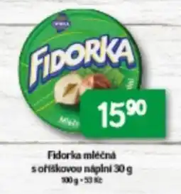 Brněnka Fidorka mléčná s oříškovou náplní nabídka