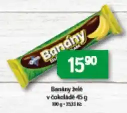 Brněnka Banány želé v čokoládě nabídka