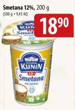 Bala Kunin smetana 12% nabídka