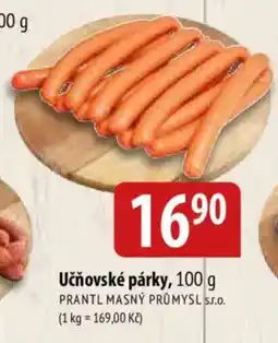 Bala Prantl masný průmysl učňovské párky nabídka