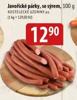 Bala Kostelecké uzeniny a.s. javořické párky se sýrem nabídka