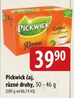 Bala Pickwick čaj nabídka