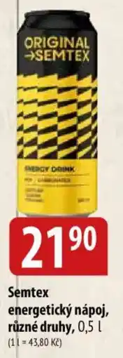 Bala Semtex energetický nápoj nabídka