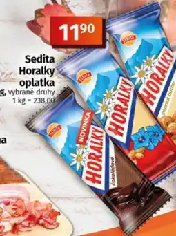 COOP TIP Sedita horalky oplatka nabídka