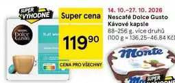 Tesco Nescafé Dolce Gusto Kávové kapsle, 88-256 g, více druhů nabídka