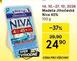 Tesco Madeta Jihočeská Niva 45% nabídka