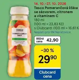 Tesco Tesco Pomerančová šťáva se zázvorem, citronem a vitaminem C nabídka