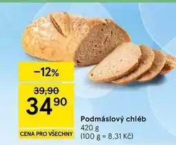 Tesco Podmáslový chléb nabídka