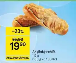 Tesco Anglický rohlík nabídka