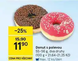 Tesco Donut s polevou nabídka