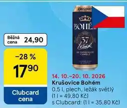 Tesco Krušovice Bohém nabídka