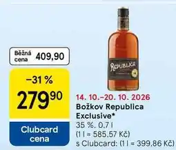 Tesco Božkov Republica Exclusive 35 % nabídka