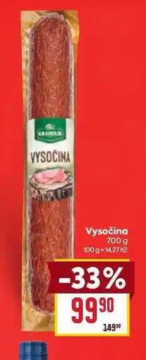Billa Vysočina nabídka