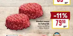 Billa Hovězí maso na tatarák cena za nabídka