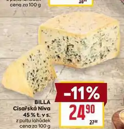 Billa BILLA Císařská Niva 45% t. vs. z pultu lahůdek cena za nabídka