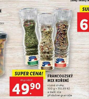 Lidl Francouzský mix koření nabídka