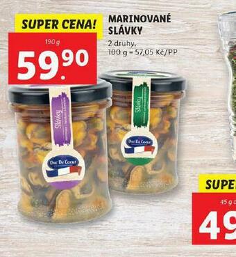 Lidl Marinované slávky nabídka