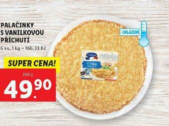 Palačinky s vanilkovou příchutí