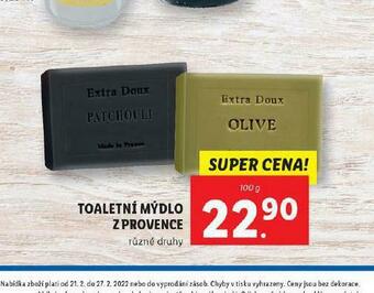 Lidl Toaletní mýdlo z provence nabídka