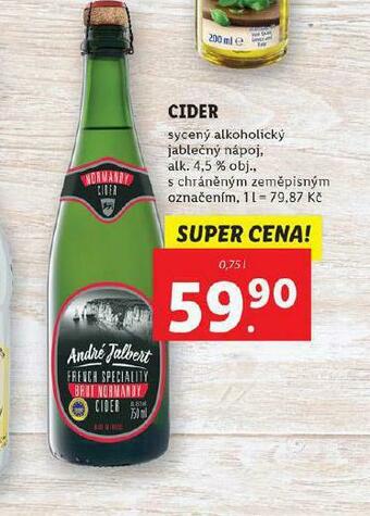 Lidl Cider nabídka