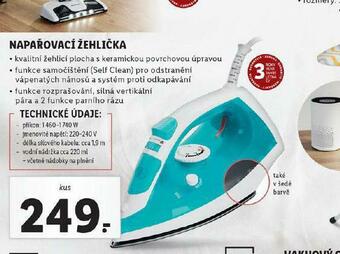 Lidl Napařovací žehlička nabídka