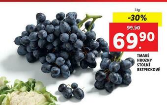 Lidl Tmavé hrozny stolní bezpeckové nabídka