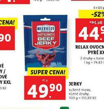 Lidl Jerky nabídka