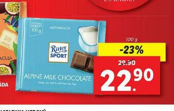 Lidl Ritter sport čokoláda nabídka