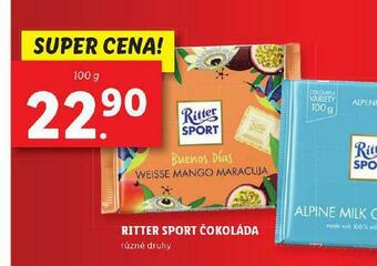 Lidl Ritter sport čokoláda nabídka
