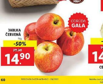 Lidl Jablka červená nabídka