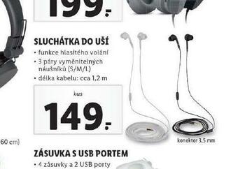 Lidl Sluchátka do uší nabídka