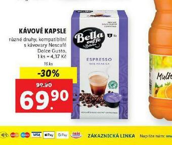 Lidl Kávové kapsle nabídka