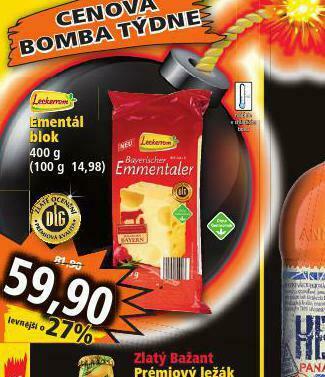 Norma Ementál blok nabídka