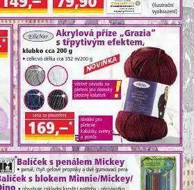 Akrylová příze grazia s třpytivým efektem