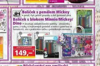Balíček s blokem minnie / mickey