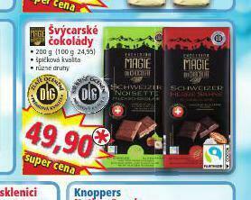 Norma Švýcarská čokoláda nabídka
