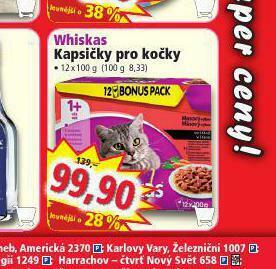 Norma Whiskas kapsičky pro kočky nabídka