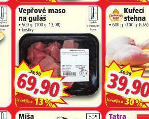 Norma Vepřové maso na guláš nabídka