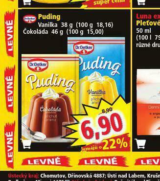 Norma Dr, oetker puding nabídka