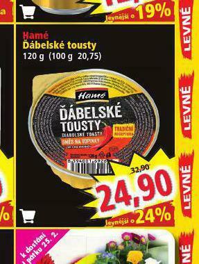 Norma Hamé ďábelské tousty nabídka
