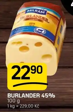 Flop Milram Burlander 45% nabídka