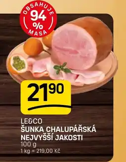 Flop Le&Co šunka chalupářská nejvyšší jakosti nabídka