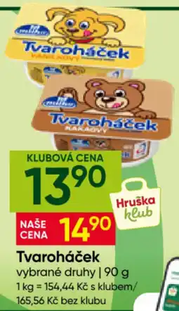 Hruška Tvaroháček vybrané druhy nabídka